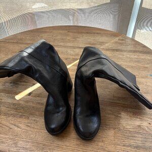 Marc Fisher black block heel tall boots - size 8.5